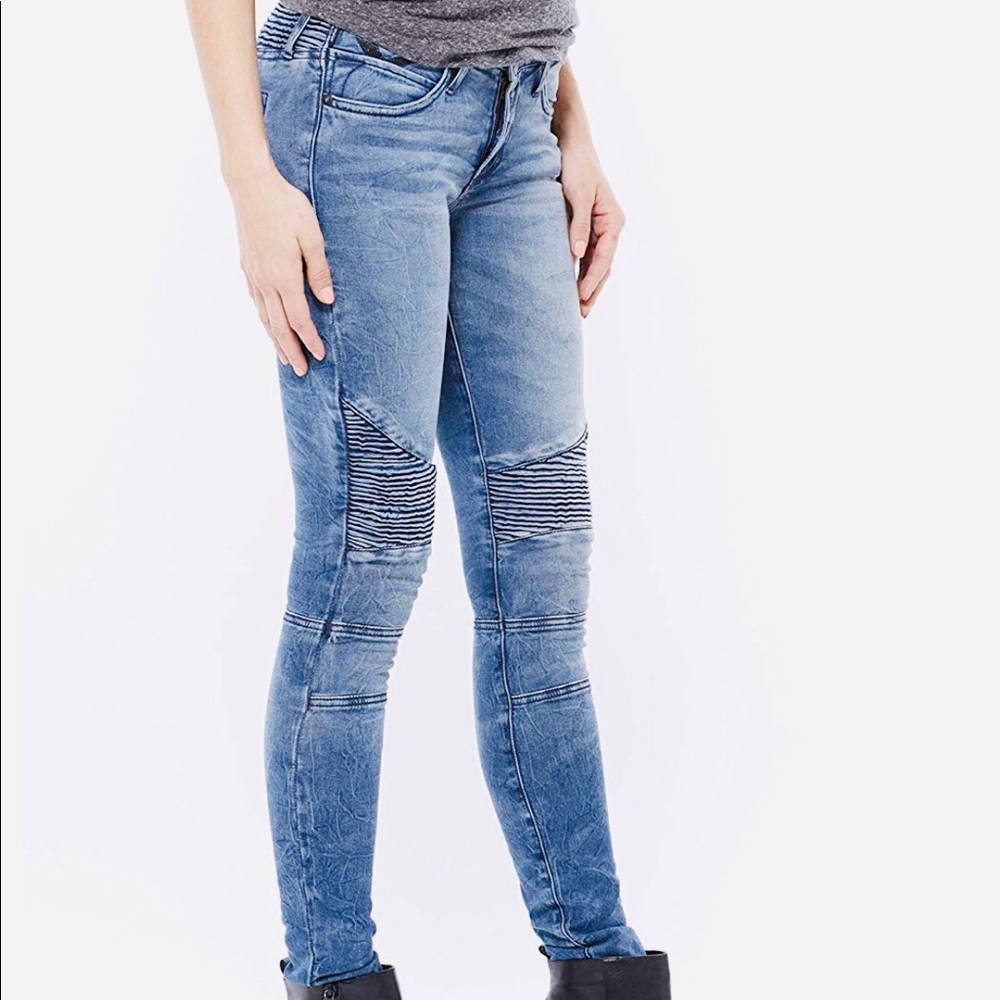 Designer Skinny Motorcycle Thunder Jeans